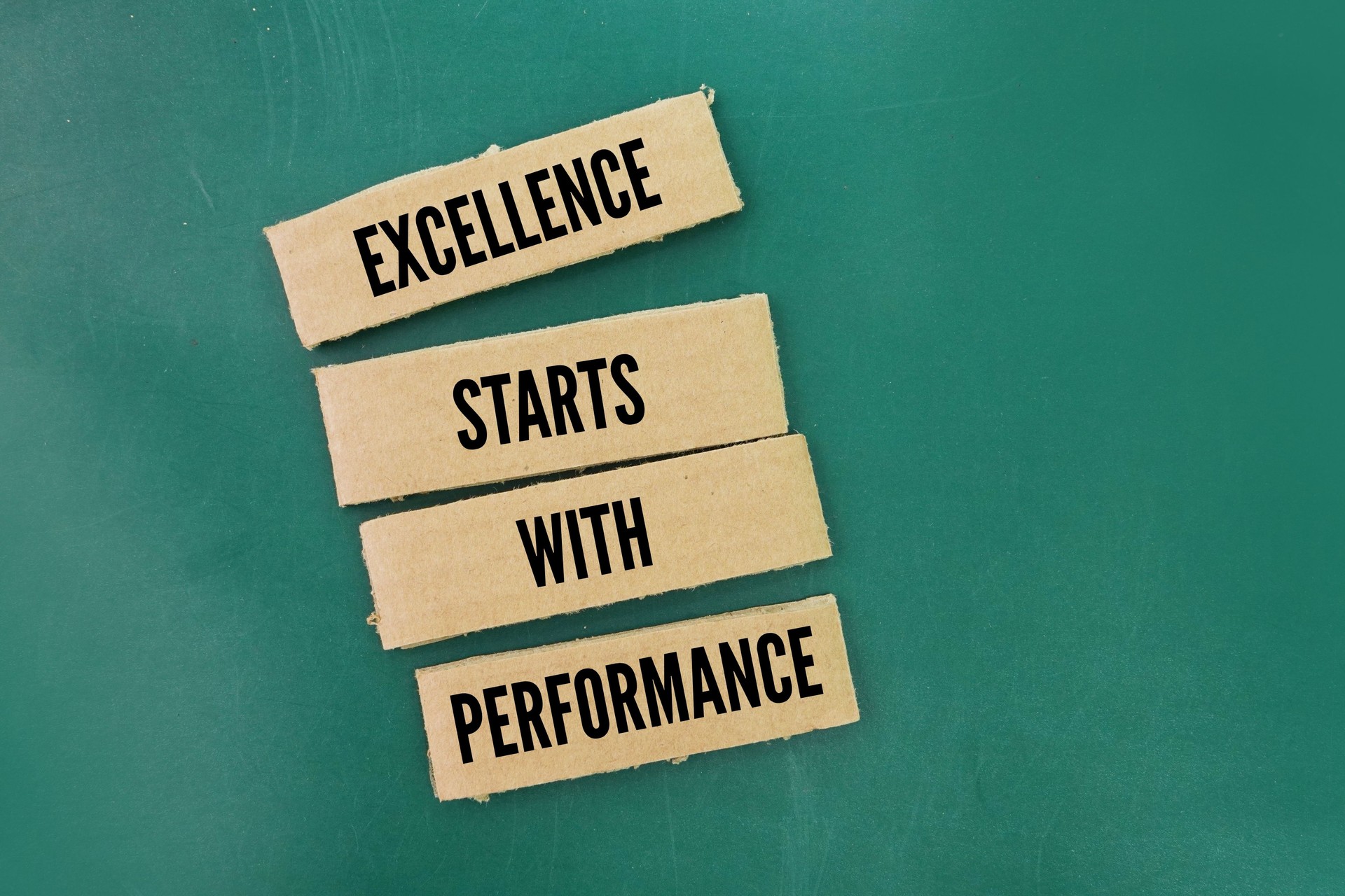 Inspirational and motivational words or quotes for success Excellence starts with performance